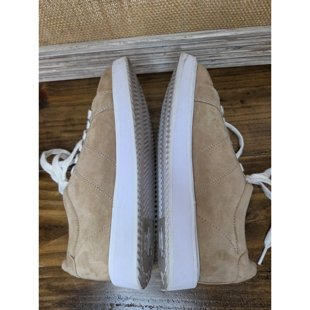 Authentic LAUREN RALPH LAUREN ANGELINE Brown Suede Women's Shoes Size 6 GUC - Picture 7 of 9